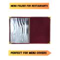 Restaurant Menu Folder | 100% Premium Quality Durable Stylish & Perfect for Showcasing Your Menu Elegantly | Octagon Traders. 