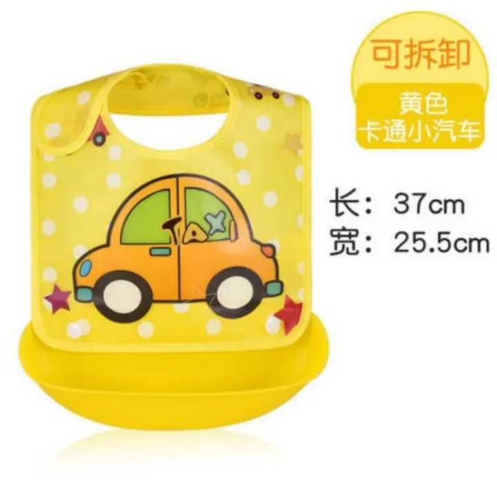 Baby%20Folding%20Plastic%20Rubber%20Baby%20Bib%20Napkin%20With%20Soft%20Tray%20-%20Image%202