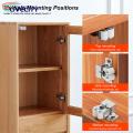 Cabinet Latch Easy Installation Cupboard Cabinet Door Lock with Screws. 
