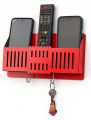 Multi Purpose Wall Mounted Remote Control Stand, Mobile Holder, Key Chain Hanging Stand. 