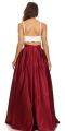Storeify Box Pleats Korean Satin Silk Maxi Skirt for Women with Inner Cancan, Flared Long Skirt, Waist Sizes 26-40. 