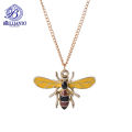 Yellow Bee Necklace Earrings Set  For Girls Best Gift Locket Metal Chain Simple Stylish Never Fade Pendant Jewelry Set for Girls Jewelry set. 