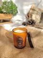 Small Glass Jar Scented Candles with lid - Caramel Green Tea. 