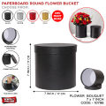 Paper Board Round Bucket Box Collection, Packaging Flower Arrangement Wedding Centerpiece Party Decor Supply For Birthdays, Wedding, Engagement, Mangi, Date Fixed, Nikkah. Shadi, Party Supplies Decoration, Valima, Anniversary, Bridal Showers. 