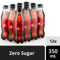 Coke Zero Sugar 350ml - Pack of 12. 