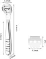 Foot Razor Pedicure Tools with 10 Blades for Men and Women, Corn Cutter & Rasp Dead Skin Peeler Pedicure Tool, Pack of 1 Stainless Steel Foot Scraper Callus Remover, Callus Shaver for Feet, Heel Hard Skin, Corn Callous Removers. 
