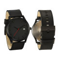 Best Quality Black Leather Analog Watch For Men With Date Also. 