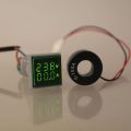 LED Display Voltmeter 22mm AD112-22FVA Square Voltage Current Indicator Digital Dual Display Volt Voltage Tester Meter Parts. 