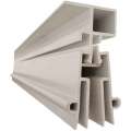 Magnetic door curtain track movable slide PVC soft air conditioning curtain sliding folding double track keel with gold. 