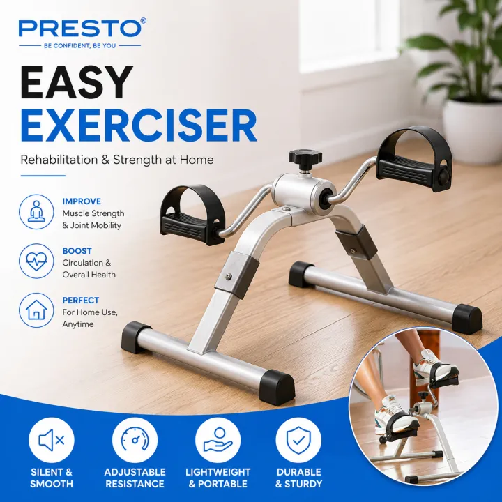 DAN Technology Whisper Quiet Pedal Exerciser - Foldable Mini Bike