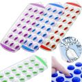Silicone ICE CUBE Tray Freeze Ball Mold Bar Jelly Pudding Chocolate Mold Maker,18 Round Shaped Random. 