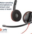 Plantronics Blackwire 3200 Stereo Corded UC Headset With USB-C Connectivity. 