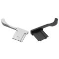 2 Pcs Metal Hot Shoe Cover Thumb Grip for Fujifilm Fuji X100F X100T X70 X30 X-E3 X-A1 X-A2 X-M1 XA3 XE3, Black & Silver. 