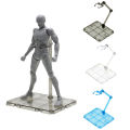 NYT Clear Action Figure Holder Display Stand Base For Hg Rg S-D Shf Gundam Model Toy. 