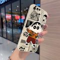 dienya For iPhone 8 Case Aesthetic Thin New Design Phone Case Fashion Cartoon Crayon Shin-chan Square Edge Protection Softcase Pattern Silicone Casing Cover Shockproof Cases. 