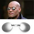 Clip On Nose Glasses Round Rimless Matrix Morpheus Sunglasses Mini Frameless Vintage Men Eyeglasses UV400. 