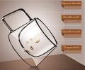 200ML | 450ML 1 Piece Espresso Cup, Double Wall Insulated Glass Cup, Clear Glass Coffee Mug with Handle. 