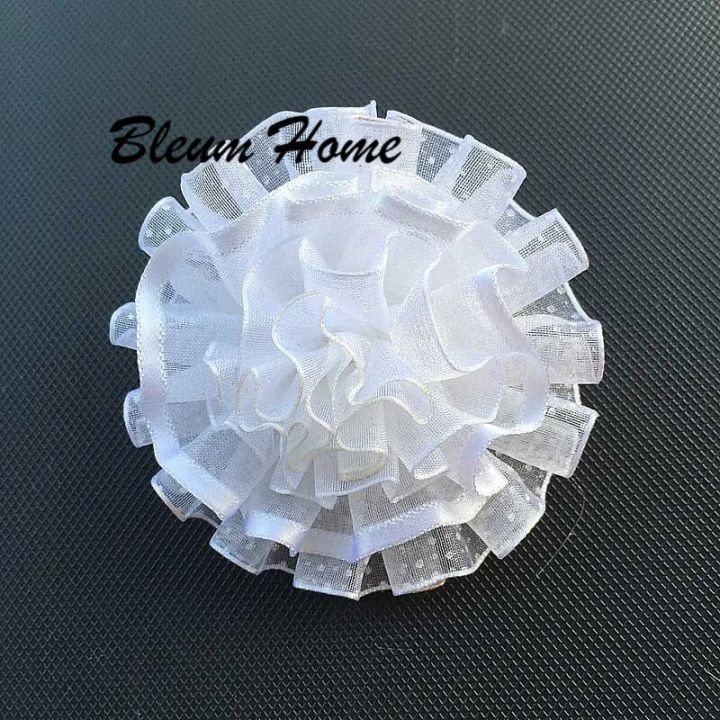 2pcs 30 type New hair bows Bow white tulle chiffon flower for Girls Kids rubber band elegant headbands Hair Accessories scrunchy