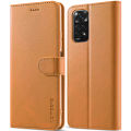 lthmy for Xiaomi Redmi Note 11S/Note 11 4G Premium PU Leather Magnetic Card Holder Flip Stand Cover. 