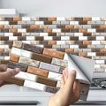 Mosaic Tile Stickers Pack 24 Pcs / 48 Pcs / 96 Pcs Home Decor for Walls Highly Self Adhesive 20 cm x 10 cm. 