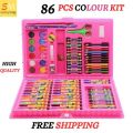 Multi Coloring Set 86 PCS Color Kit / Set With Button Box Best Quality for Kids Art. 