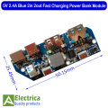 Type-C  Micro USB Bank Module Dual USB 5V 1A 2.1A LED Display for 18650 Lithium Ion Battery Charging by Electrica. 