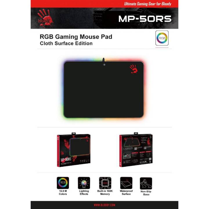Bloody MP-50RS RGB Gaming Mouse Pad