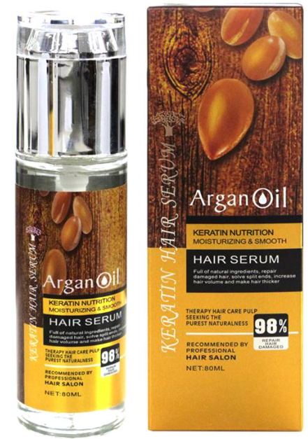 Argan Oil Sulfate Free  Keratin  Nutrition  Hair  Serum 80ml