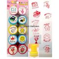 Set of 10pcs Appreciation Stamps star smiling face, nice work etc Kids Stamp Set Motivation Sticker School Scrapbooking Stamp DIY Teachers Self Inking Praise Reward Stamps For Scrapbooking. 