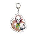 Demon Slayer keychain doll set rubber Pendant Acrylic Tanjirou Nezuko Butterfly Ninja My Wife Zenitsu Inosuke Tomioka Yoshiyuki Purgatory. 