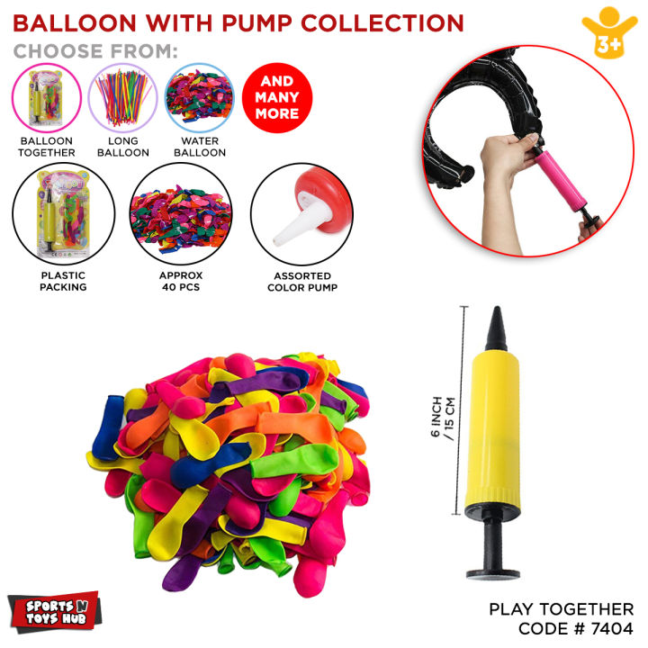 40 Pcs Magic Bunch Of Balloons With Mini Pump Play Together Balloon Rapid Fill Multi color Small Balloon For Kids Children Fun Time With Your Friends & Family (ASSORTED COLORS)