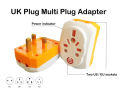 UK 3 Pin Multi Plug Adapter Travel Wall AC Power Adapter 250V Two Pin Multi Socket Converter PLUG. 