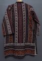 Multicolour Sindhi Designed Khaddar Shirt Covered Fully From Front With Beads And Golden Wire For Ladies And Girls. 