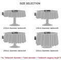 6 seater Table Cover PVC 64 inch Round Pastoral Style Dining Table Plastic Waterproof Oilproof Table Cover Floral Printed Lace Edge Anti Hot Coffee Tea Tablecloth. 