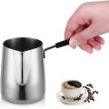 Techmanistan 350ml/500ml Stainless Steel Milk Foam Pitcher, Milk Frothher Milk Pan Milk Pot Coffee Pot Tea Pot Wax Melting Pot DIY Candle Soap Melt Pitcher Frothhing Jug. 