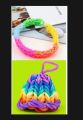 Rubber Loom Bands (300 Pieces) DIY Toys For Kids Lacing Bracelets Girls Gift Hair Rubber Bands Refill Make Woven Bracelet craft kit. 