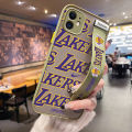 dienya for Huawei P20 Case With Wristband Thin Frosted Transparent Hard Full Cover Camera Silicone Softcase Fashion Tide Lakers Pattern Casing Shockproof Protection Cases. 