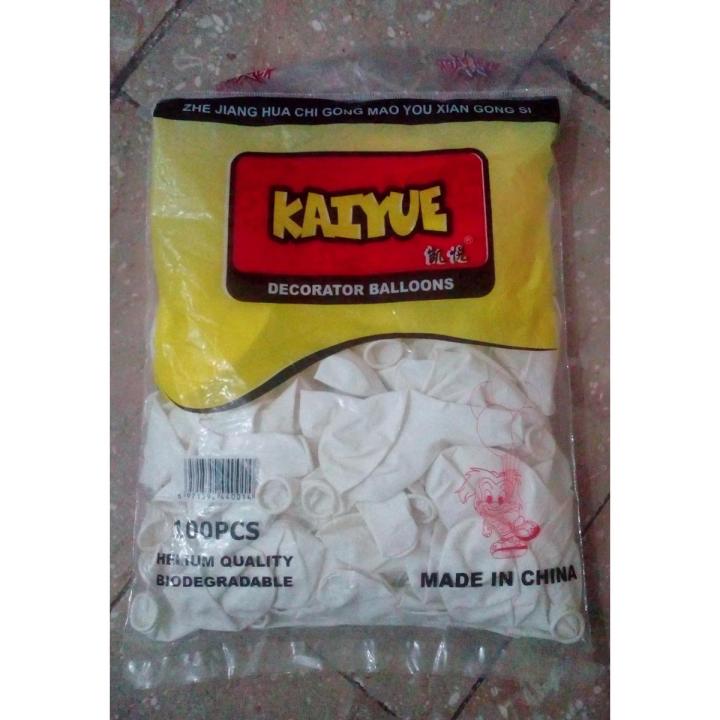 PARTY BALLOONS, WHITE COLOR PACK OF 100