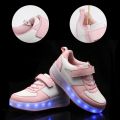 Sneakers Heels Led Light Roller Skate Shoes. 
