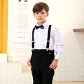 Slim Strip Elastic Suspenders / Gallis - Adjustable | Y Shape Clip-on Style | 3 Clip Pants Braces For Boys. 