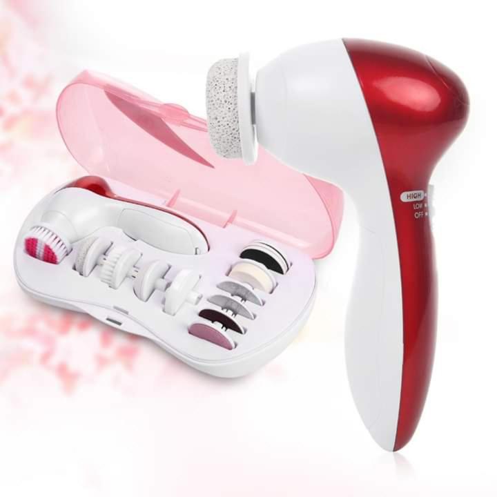 CNAIER 11 in 1 Face Massage Beauty Device Machine Facial Massager and Body Exfoliating Scrub Beauty Device Face Massager Machine Facial Machine Face Hand Foot facial Machine Electric Callous Remover & Massager Facial brush Set Pedicure Foot Care