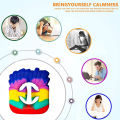 1 PC Hand Pressure Fries Shape Snapper Fidget Toy Squeeze Grab Snap Hand Toys Squeeze to Eliminate Anxiety Noise Maker Stress Relief Finger Sensory Fidget Game Toy For Child Youth and Adults. 
