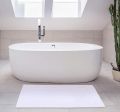 Utopia - Bath Mats Towels Cotton Banded Highly Absorbent and Machine Washable Shower Bathroom Floor Mat 21 x 34 Inches Pack of 2. 