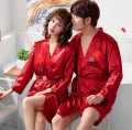 Men Women Hot Night Suit / 2 piece Bridal Groom Nighty / Sexy Couple Night Dress / Male Female Sleepwear. 