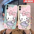 JIUMOO Case For Samsung S10 Plus S10 Lite S10 5G S10e Case Cute Hello Kitty Pattern Square Border Casing Soft Silica Gel Shockproof Phone Cases All Inclusive Camera Lens Protective Cover. 