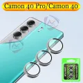 Tecno Camon 40 / Camon 40 Pro Camera Ring Glass Tempered Camera Protector Lens Glass 100% Orignal Premium Quality For Tecno Camon 40 / Camon 40 Pro Camera Glass metal ring Glass Protector. 