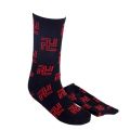 Swastika Character Japanese Anime Cotton Middle Tube Calf Socks for Women Men. 