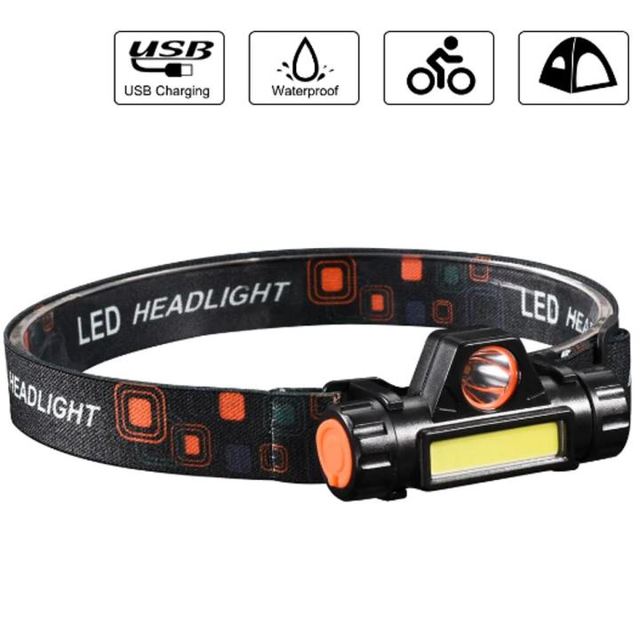 Dominance Rechargeable Led Head Lamp Head Light Wide Lighting Flashlight Camping Fishing Outdoor Hiking Headlamp Lamp Professional Headlight Torch High Power LED Led Head Lamp for Outdoor Travelling