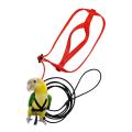 Pet Bird Harness and Leash,Adjustable Parrot Bird Harness Leash - Pet Anti-Bite Training Rope Outdoor Flying Harness and Leash(S). 