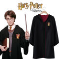 Harry Potter cos costume magic robe cloak drape style lanfondo cosplay magic suit school uniform flying. 